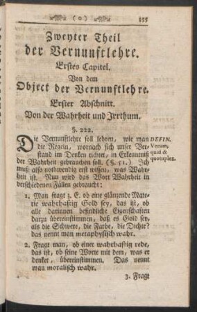 Zweyter Theil der Vernunftlehre