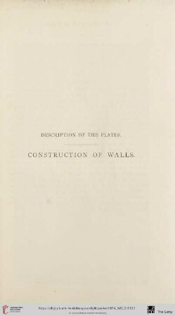 Construction of Walls