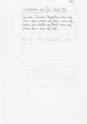 Auszählreim Abzählreim