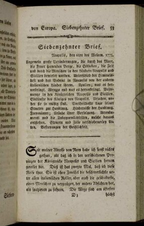 Siebenzehnter Brief
