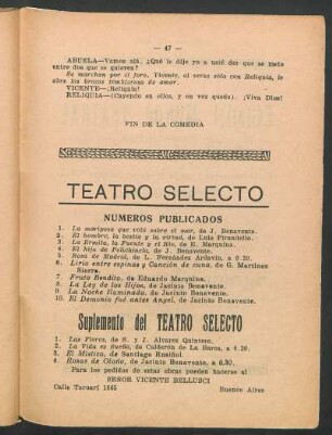 Números publicados