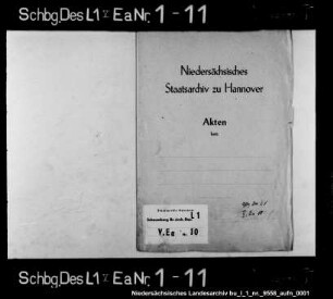 Verzeichnis der Kriegsschäden durch lüneburgische Truppen