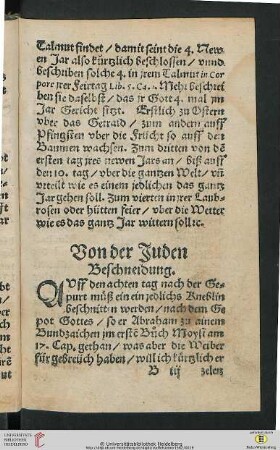 Von der Juden Beschneidung