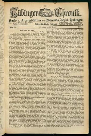 16. August (Nro. 189) - 21. August (Nro. 194)