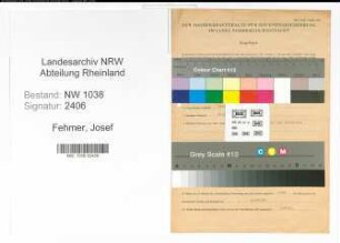 Entnazifizierung Josef Fehmer , geb. 27.09.1902 (Buchdrucker)