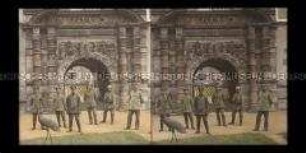 Soldaten am Schlosstor von Louppy sur Loison