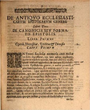 Francisci Bernardini Ferrarii Ambrosiani Collegii Doctoris De Antiquo Ecclesiasticarum Epistolarum Genere Libri tres