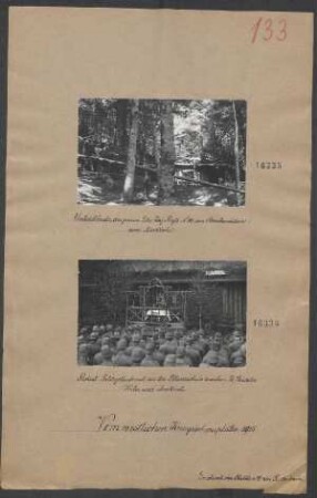 Unterstände des preus. Ldw-Inf-Reg No. 80 bei Markirch
