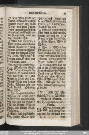 XXII. Von der Beständigkeit u. Wachsthum in Guten.