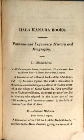 Mackenzie Collection : a descriptive catalogue of the oriental manuscripts and other articles illustrative of the literature, history, statistics and antiquities of the South of India, collected by the late Lieut.-Col. Colin Mackenzie. 2