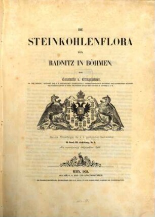 Die Steinkohlenflora von Radnitz in Böhmen : Mit 29 lithogr. Taf.