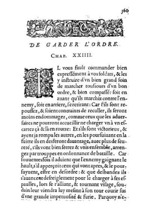 De Garder L'Ordre. Chap. XXIIII.