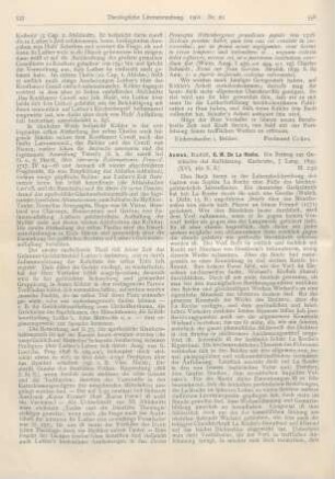 556-557 [Rezension] Asmus, Rudolf, G. M. De La Roche