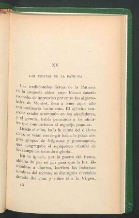 XV Las fiestas de la Patrona