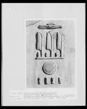 Hieroglyphe: "Ein Fest weihen"