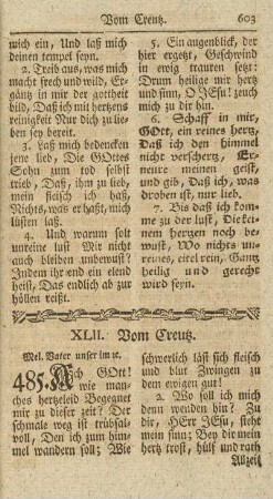 XLII. Vom Creutz