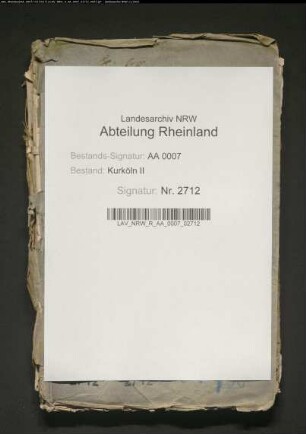 Kurköln gegen Mylendonk wegen der Landeshoheit über die Herrschaft Hörstgen und Fronenbruch