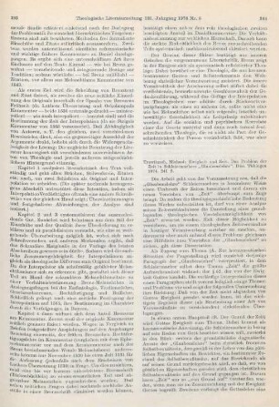 394-396 [Rezension] Trowitzsch, Michael, Ewigkeit und Zeit