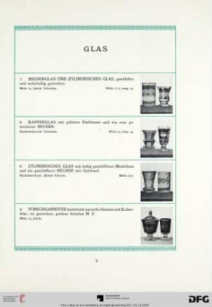 Glas (Nr. 1-29)