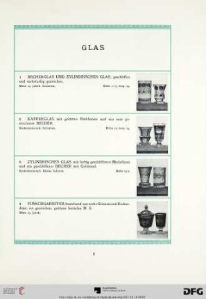 Glas (Nr. 1-29)