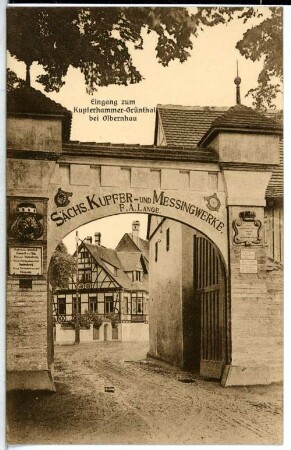 Grünthal. Eingang zur Saigerhütte