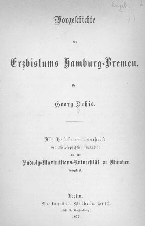 Vorgeschichte des Erzbistums Hamburg-Bremen
