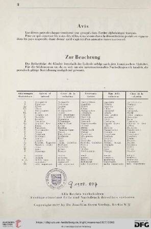 Zur Beachtung