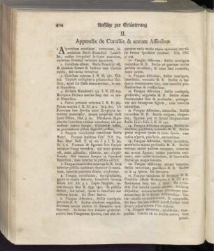 II. Appendiy de Coralliis & eorum Affinibus