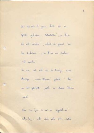 [W37]: Mit 18 oder 19 Jahren hatte ich ein Gedicht geschrieben. : &quot;Selbstbildnis&quot; ...