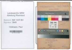 Entnazifizierung Paul Hollmann , geb. 06.11.1891 (Verw.Angestellter)