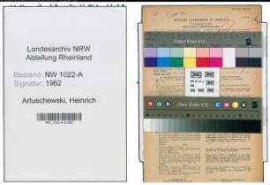Entnazifizierung Heinrich Artuschewski , geb. 15.10.1894 (Polizeimeister)