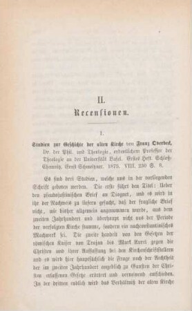 604-608 [Rezension] Overbeck, Franz, Ueber den pseudojustinischen Brief an Diognet