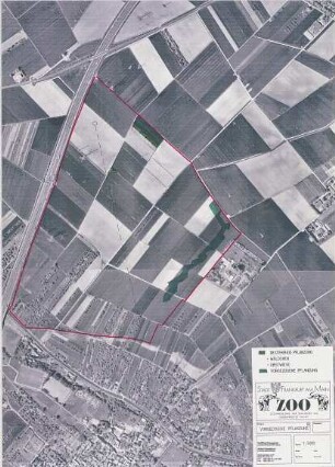 Hansjakob, Gottfried; Frankfurt am Main; Frankfurter Zoo - Vorgezogene Pflanzung (Luftbild)