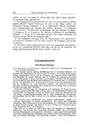 Literaturbericht