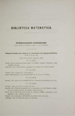 Biblioteca matematica.