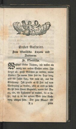 [Erster Auftritt. - Dreyzehender Auftritt.]