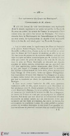 Les tapisseries des États de Bretagne