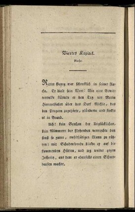 Viertes Kapitel. Rache.