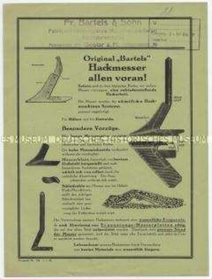 Original "Bartels" Hackmesser allen voran!