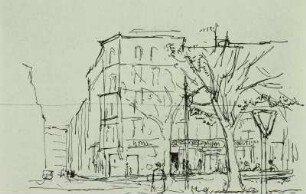 Dresden-Neustadt: Hauptstraße, Blick Richtung Obergraben