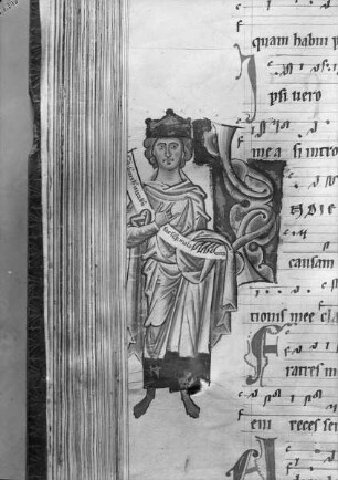 Antiphonarium Sedlecense — König David, Folio 150