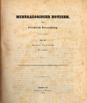 Mineralogische Notizen, 8