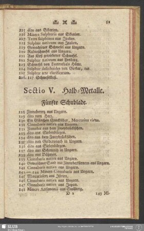 Sectio V. Halb-Metalle