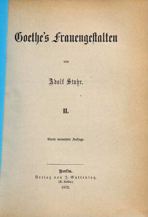 Goethe's Frauengestalten, 2