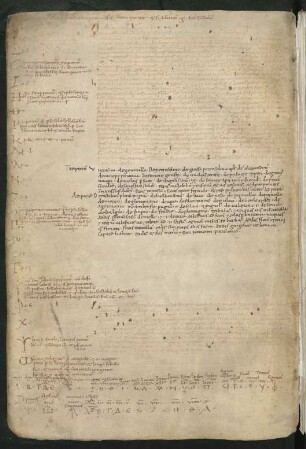 Alphabet, griech.-lat., mit Zahlenwerten der griech. Buchstaben