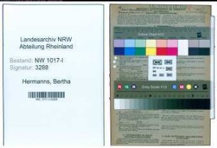 Entnazifizierung Bertha Hermanns , geb. 02.02.1902 (Friseurmeister)
