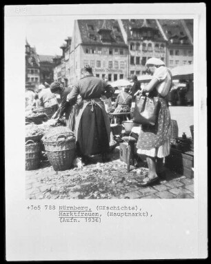 Nürnberg, Marktfrauen, Hauptmarkt