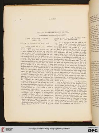 Chapter II: Description of plates