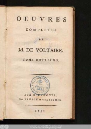 8: Contenant La Femme Qui A Raison, L'Ecossaise, Le Droit Du Seigneur, Charlot