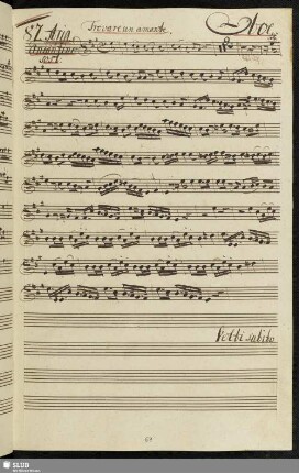 87. Aria: Trovare un amante / Piccinni, N.